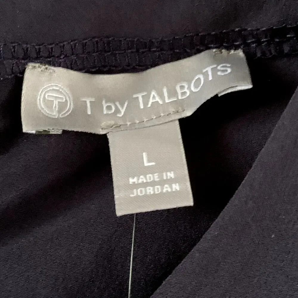T by Talbots Top Navy Performance Tank Athletic Sport Sleeveless Stretch L NWT - Picture 2 of 8